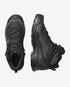 salomon x ultra mid gore-tex mens hiking boot in the black asphalt, castlerock colourway. picture of boot on a white background.