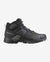 salomon x ultra mid gore-tex mens hiking boot in the black asphalt, castlerock colourway. picture of boot on a white background.