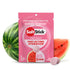 saltstick fastchews, chewable electrolyte tablets, a sachet of watermelon flavour saltstick fastchews on a white background with images of watermelon slices