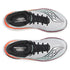 Pair of Men's Saucony Endorphin Azura running shoe in white and crimson colour, showing laces