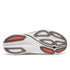 Sole of Men's Saucony Endorphin Azura running shoe in white and crimson colour