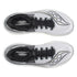 saucony endorphin azura, lightweight and energetic running shoe for men, black and white colour, overhead profile of both shoes on a white background