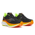 black saucony endorphin speed 5 mens running shoe with orange and green accents for racing and training pair
