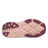 Pink and purple sole of a saucony guide 18 women's running shoe 