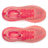Pink an dsal on coloured  saucony guide 18 women's running shoes shown from above