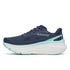 saucony guide 19 for women, supportive road running and walking shoe with good cushioning, navy and light blue with white sole, side profile of shoe