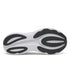Bottom view of saucony triumph road running shoe mens in a grey and white colour