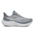 Side view of saucony triumph road running shoe mens in a grey and white colour