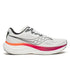 Men's saucony ride 19 in white and crimson colour