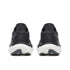 saucony triumph 23 mens, extra cushioned road running shoe for long distances, black and white colour, back view of shoe