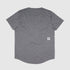 SAYSKY clean combat pro mens t-shirt in a grey colour. picture of t-shirt on a white background.