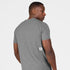 SAYSKY clean combat pro mens t-shirt in a grey colour. picture of t-shirt on a model.