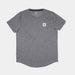 SAYSKY clean combat pro mens t-shirt in a grey colour. picture of t-shirt on a white background.