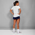 saysky clean combat tshirt for women white colour lightweight short sleeve