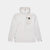 SAYSKY mens combat half zip fleece hoodie, warm and lightweight longsleeve fleece for running, grey colour with black SAYSKY logo, fleece hoodie on a white background