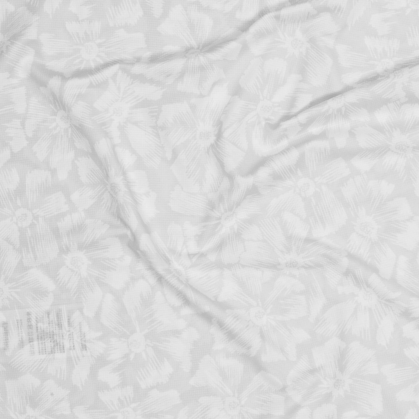 saysky run tshirt showing close up of flower pattern 