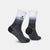 saysky combat socks, black and white gradient socks above the ankle on white background