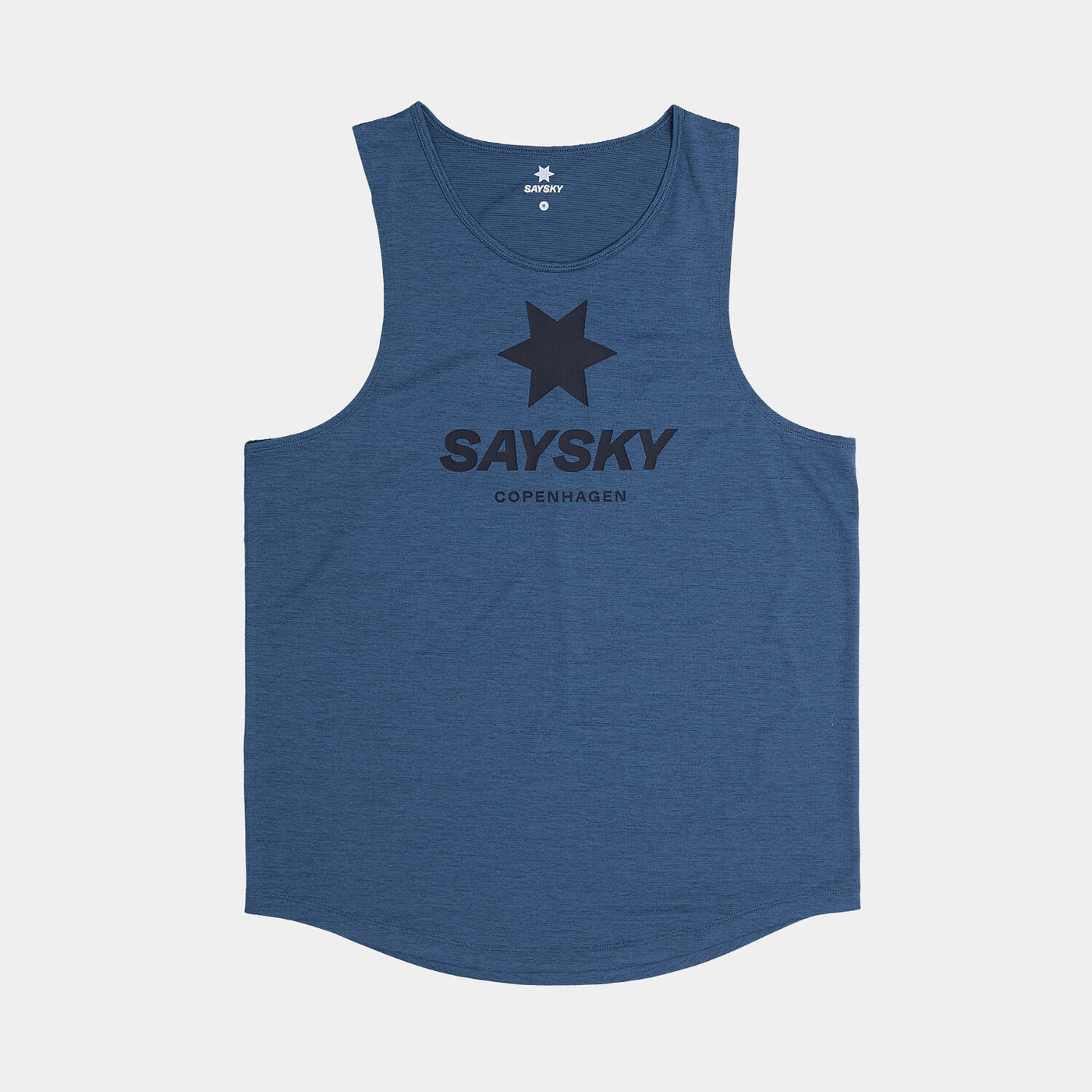 saysky logo combat pro singlet for men with logo printed on front