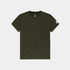 saysky clean pace t-shirt, short sleeve running t-shirt for men in dark green, stretchy and quick-drying tee, saysky t-shirt on a white background