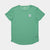 super lightweight green SAYSKY running tee shirt, made with Global Recycled Standard Certificate