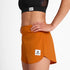 saysky pace 3 inch short for women in orange colour
