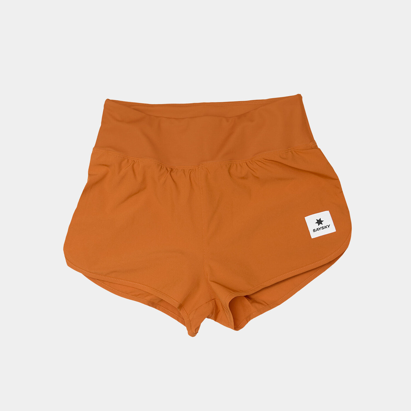 saysky pace 3 inch short for women in orange colour