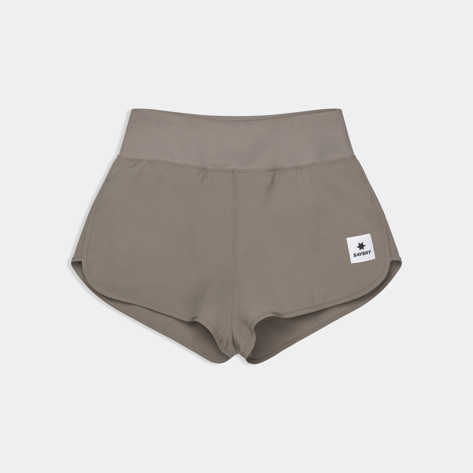 saysky pace 3 inch short for women in taupe colour