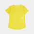 yellow saysky run tee showing back with star logo