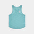 mens light blue saysky singlet with reactive fabric that shows saysky pattern when wet