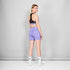SAYSKY combat shorts for women in purple colour