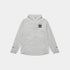 saysky womens pace flex hooded jacket sleeve, Wind-resistant, breathable jacket for running, light grey colour, top laying out flat on white background 