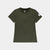 saysky clean pace t-shirt for women, quick dry, soft running t-shirt, dark green colour,  saysky running top on a white background