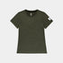 saysky clean pace t-shirt for women, quick dry, soft running t-shirt, dark green colour,  saysky running top on a white background
