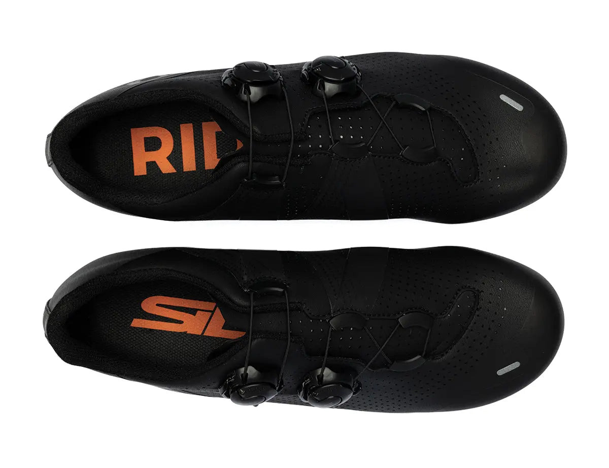 sidi scape ergo 6 cycling shoe, dark grey colour, top