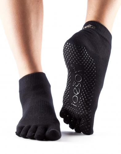 Toesox Grip Ankle Full Toe Socks