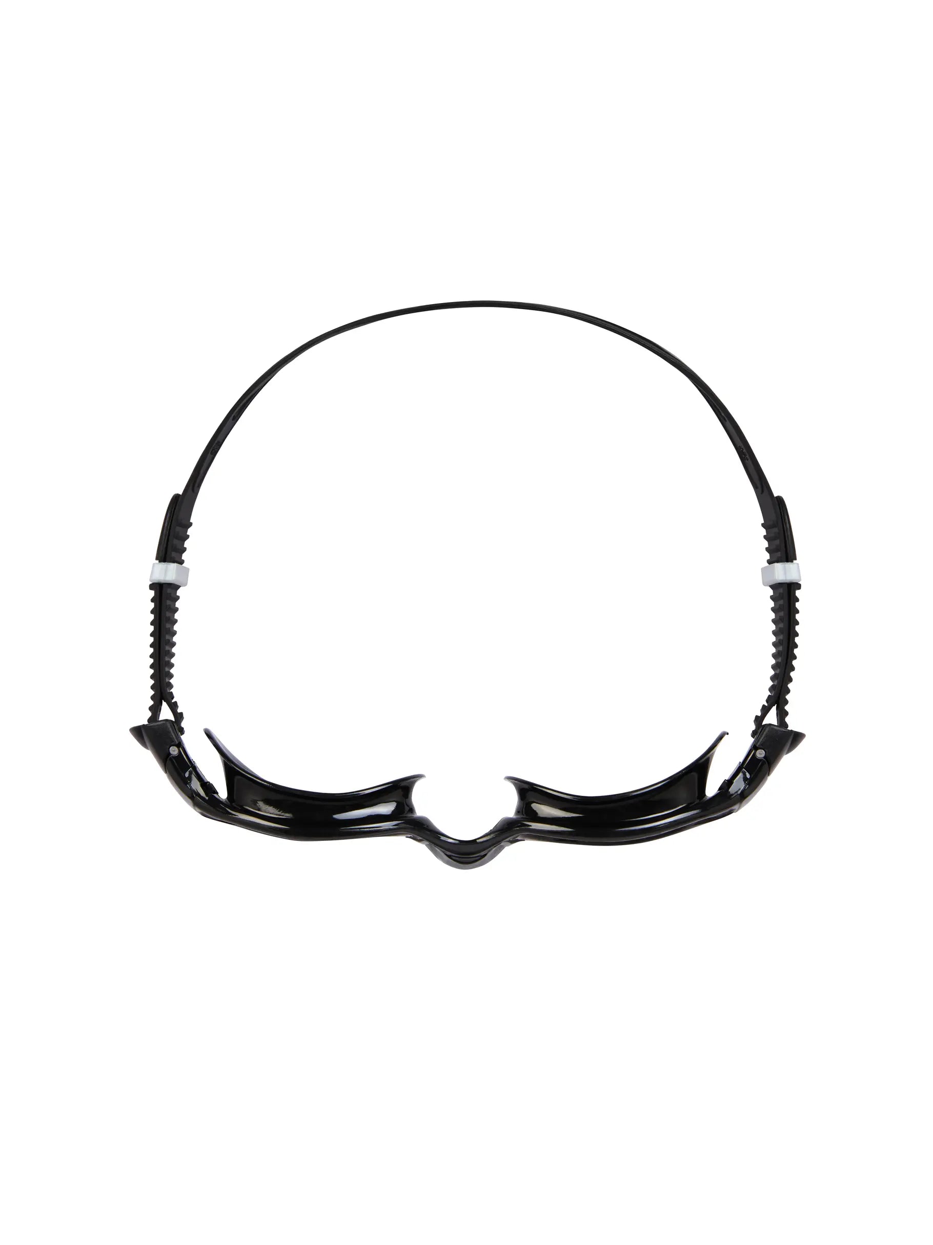 side view of Zoggs spectra goggles, tinted smoke lens