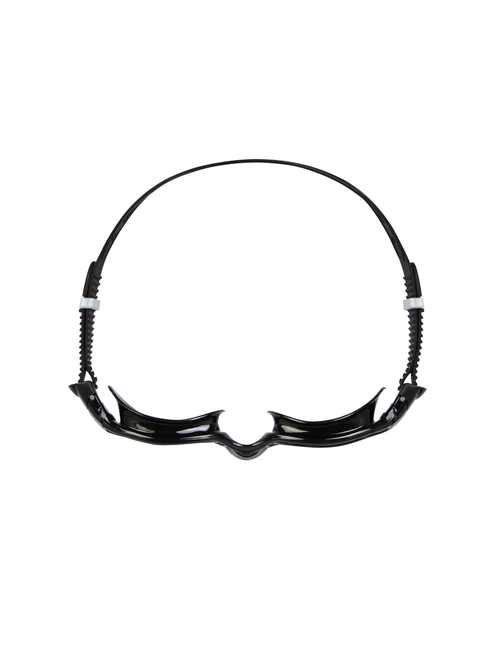 side view of Zoggs spectra goggles, tinted smoke lens