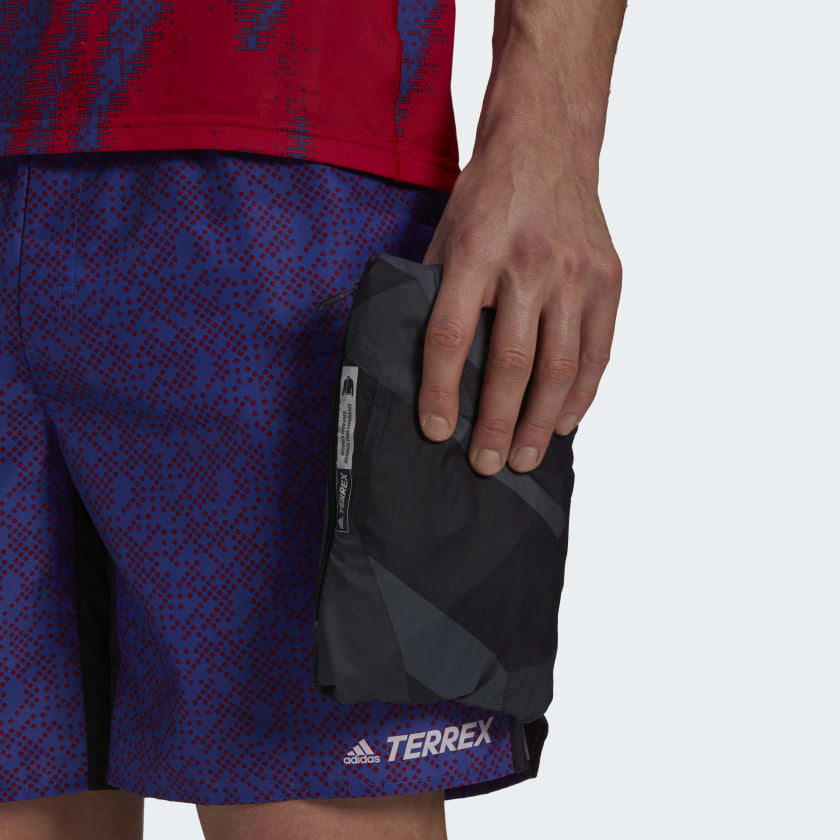adidas terrex trail running windbreaker grey