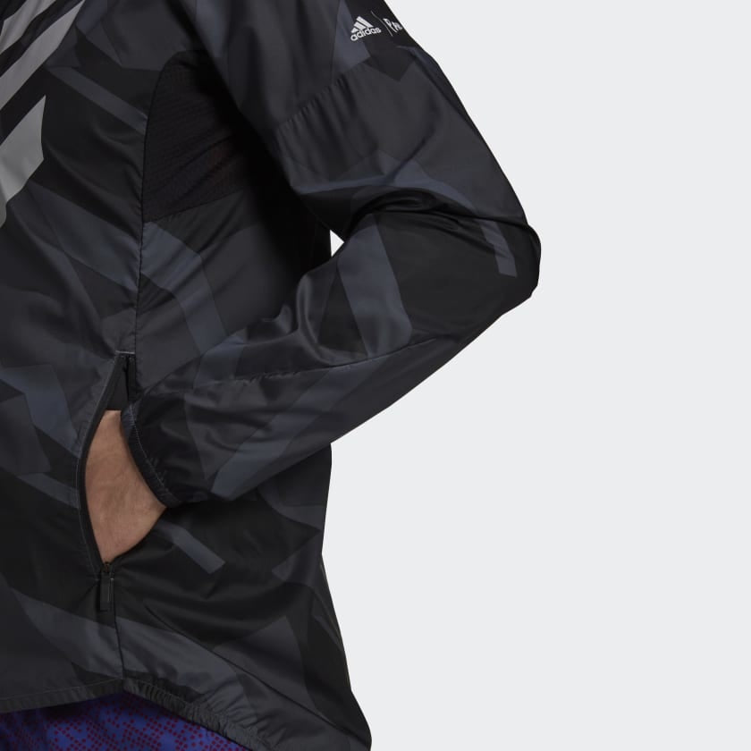 adidas terrex trail running windbreaker grey