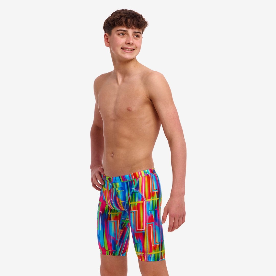swim jammers waist 28 for boys, funky trunks