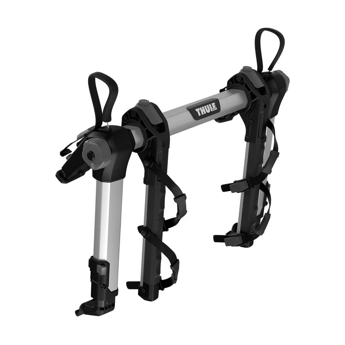thule outway hanging rack folded up with white background