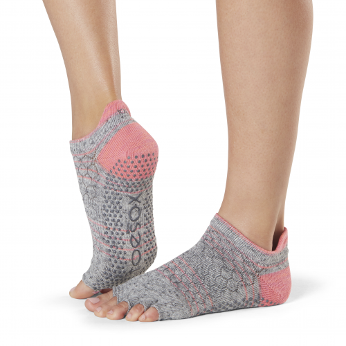 toesox low rise compressed sock navy