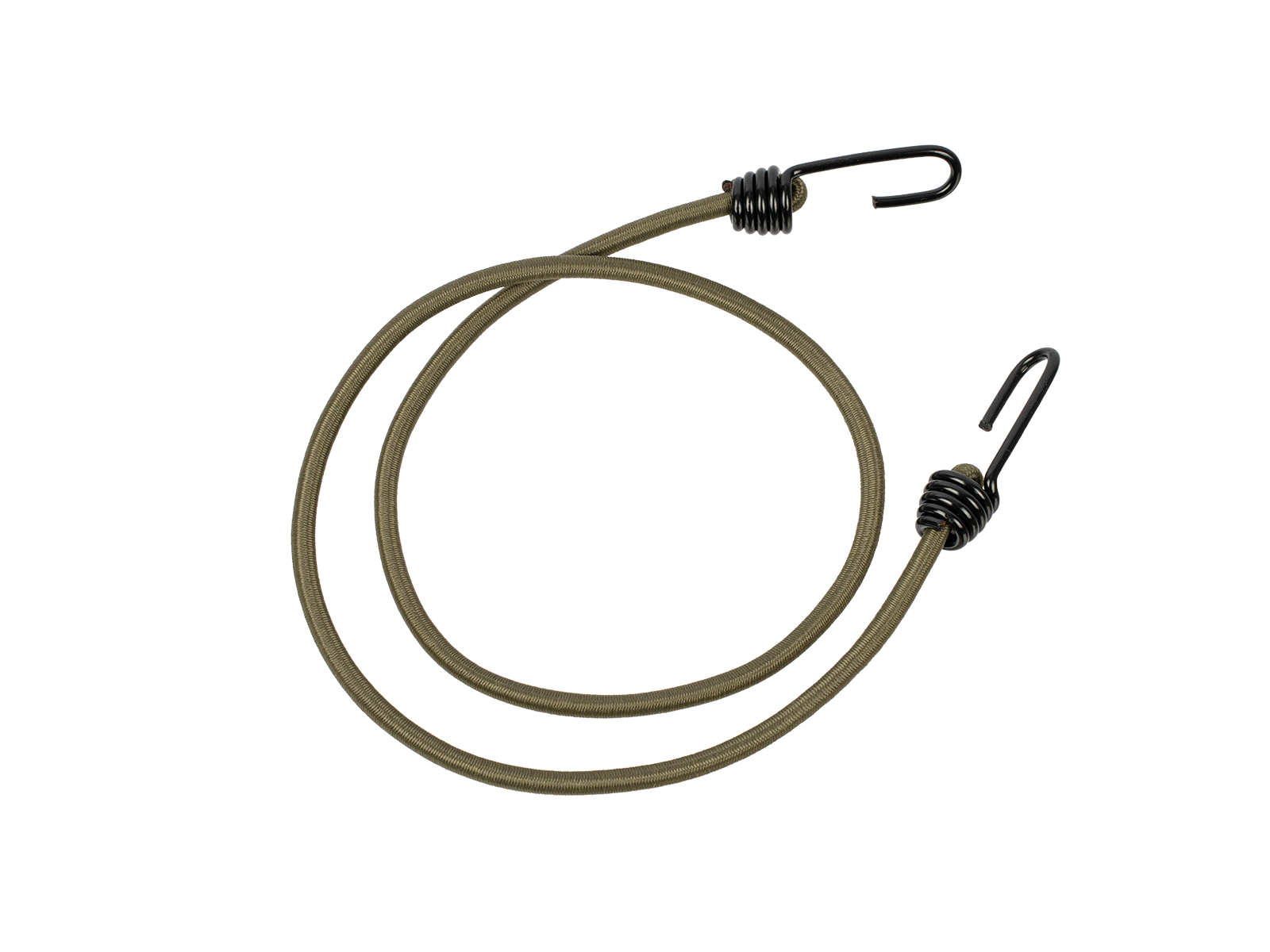 topeak argo elastic cord, stretch cord for holding down supplies when cycling, olive green cord with black hooks