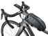 topeak fuel tank, top loading cycling black bag, bag on bike near handle bar