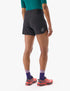 Person wearing black compressport running short with logo on back