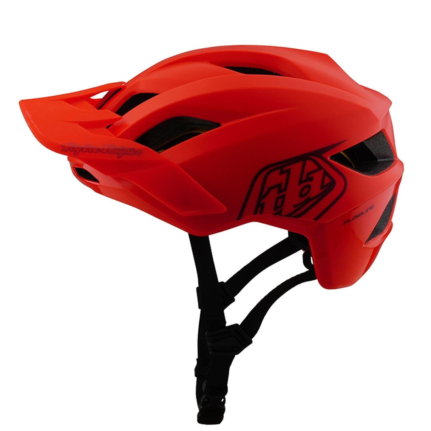 Red Troy Lee Flowline MTB helmet