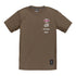 brown troy lee skyline mtb tee in caper colour with logos