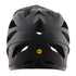 troy lee stage helmet, black full face cycling helmet, back of helmet