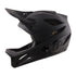 troy lee stage helmet, black full face cycling helmet, side profile