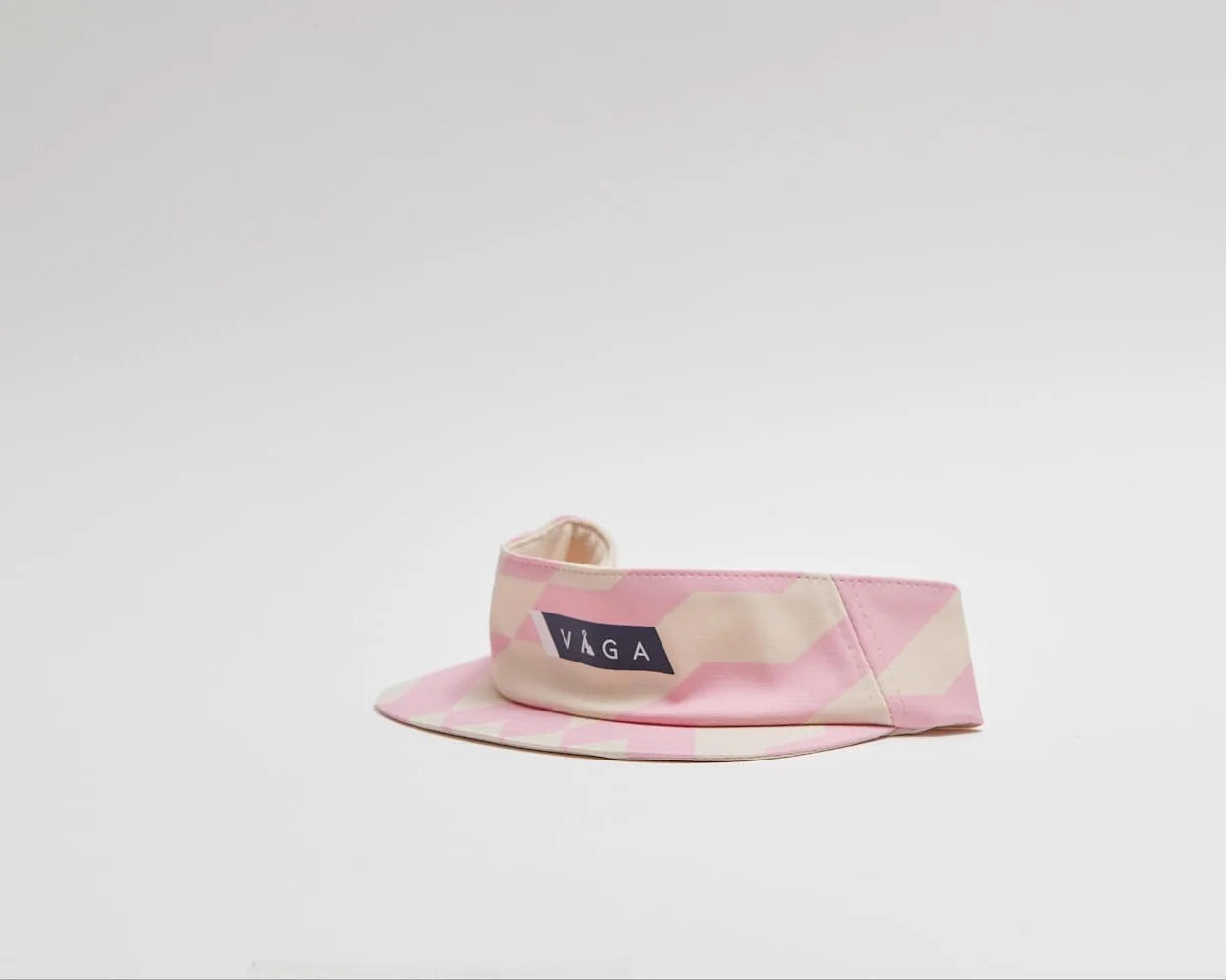 vaga feather visor pink and beige colour 